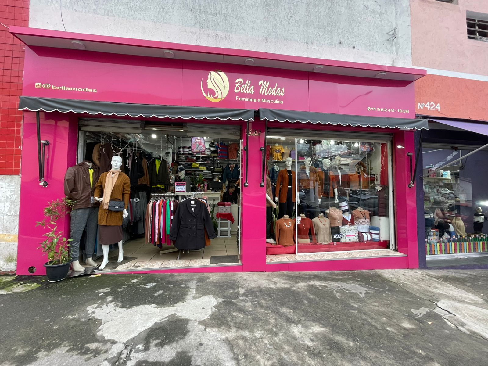 Fachada da loja Bellas Modas Perus