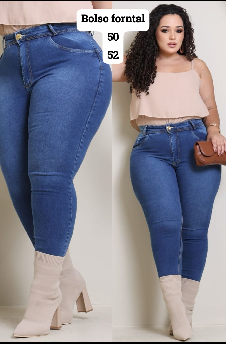 Jeans Plus Cintura Alta