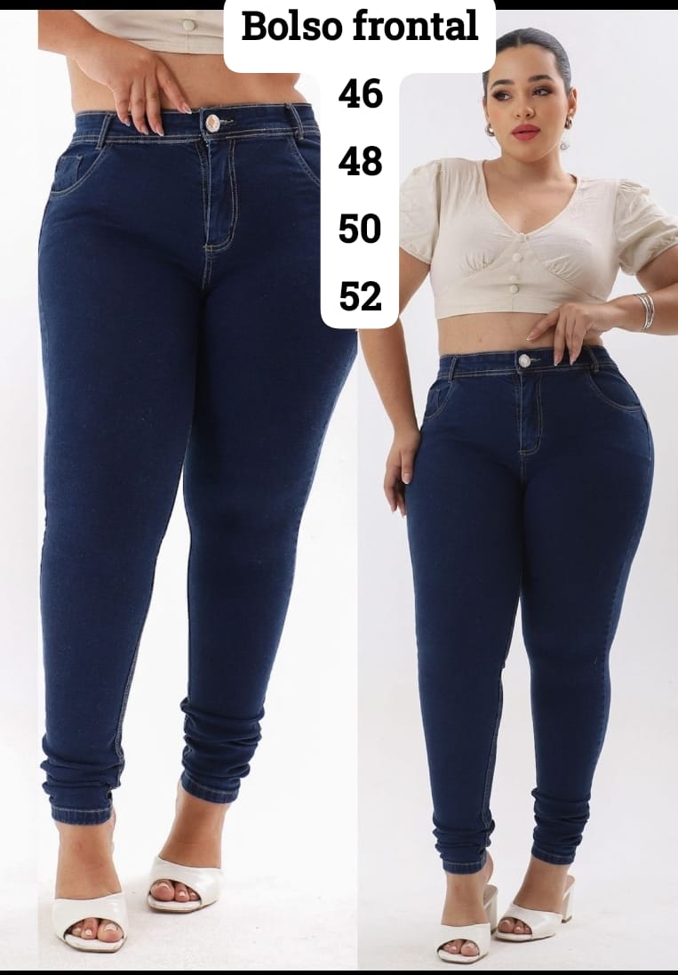 Calça Jeans Escura Plus